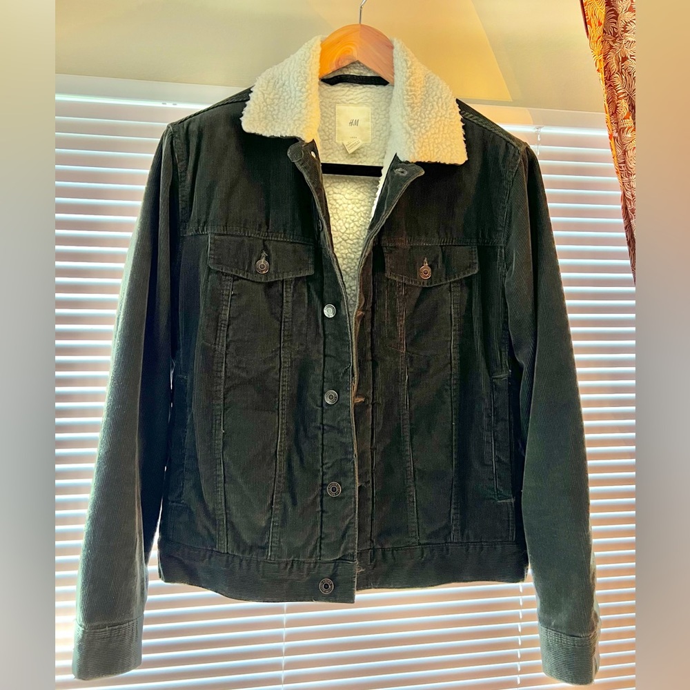 H&M Corduroy Sherpa Jacket